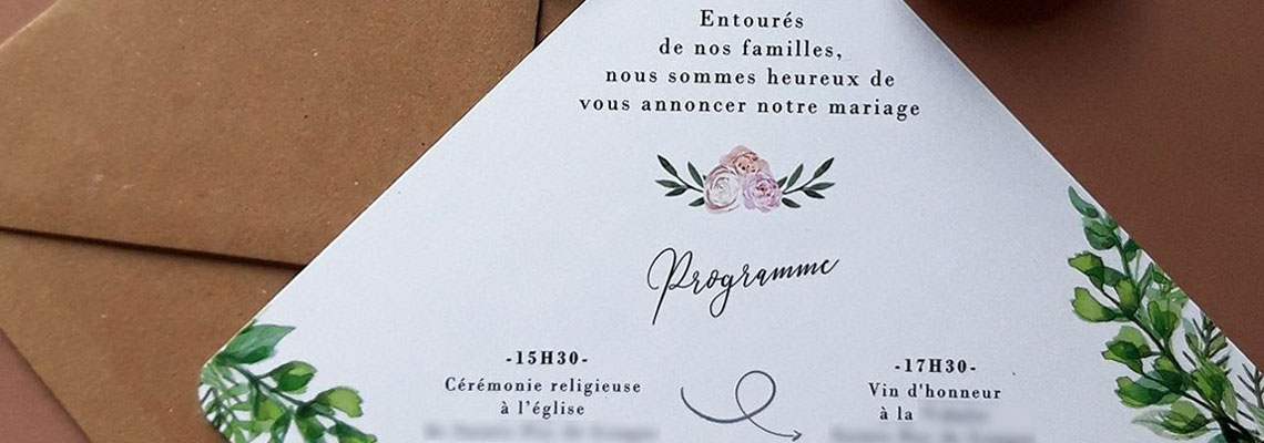 Choisir texte pour un faire part de mariage